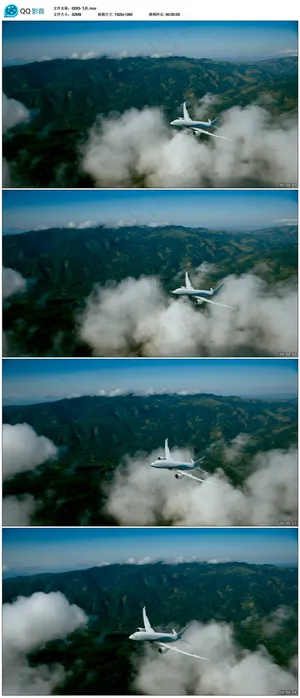 航空飞机起飞视频素材