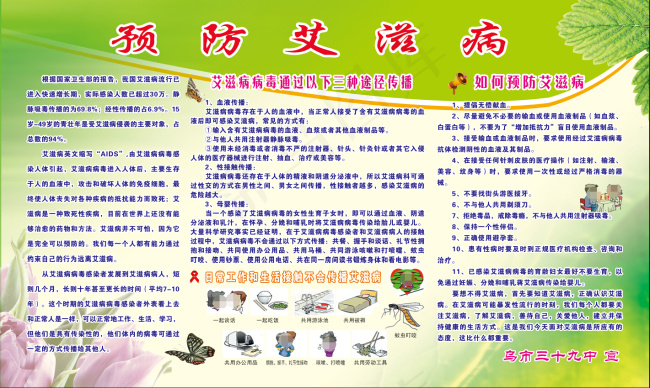 预防艾滋病(5669X3401(DPI:72))psd模版下载