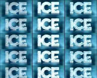 超酷的冬季冰冻效果字体样式