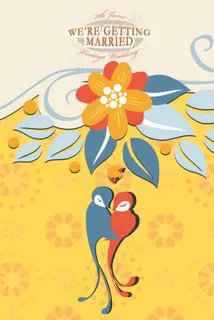 花卉背景邀请卡 花卉背景邀请卡