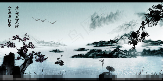 天上人间素材下载(4000X2000(DPI:300))psd模版下载