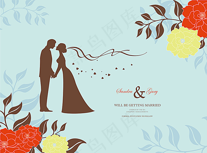 婚庆清新浪漫背景图片