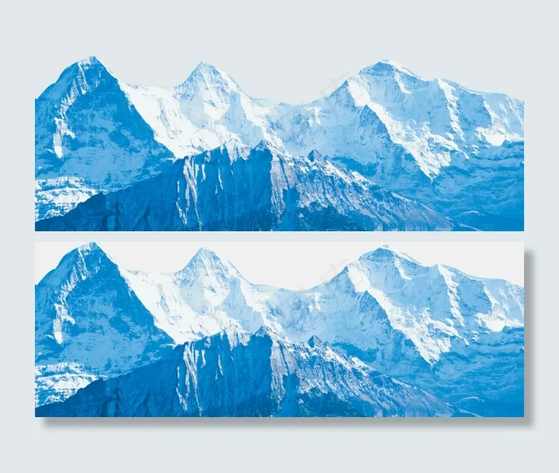 冰山雪山冰川PNG透明背景免扣素材(1419X509)