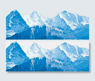 冰山雪山冰川PNG透明背景免扣素材