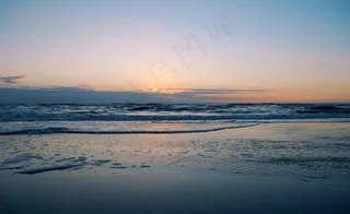 海边夕阳美景图片