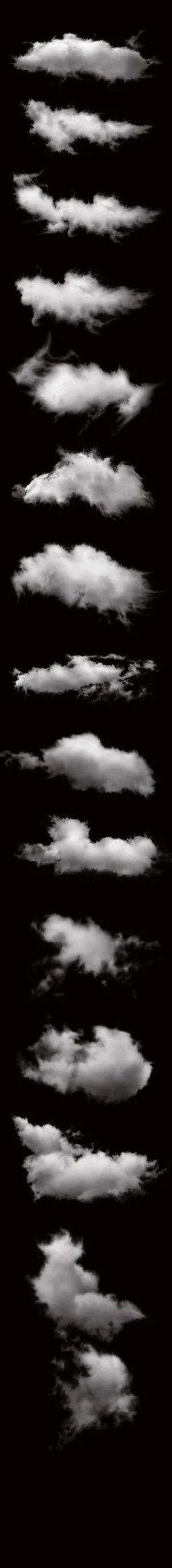 高清PSD分层云朵素材