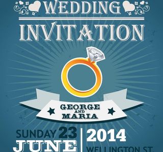 婚礼邀请卡图片