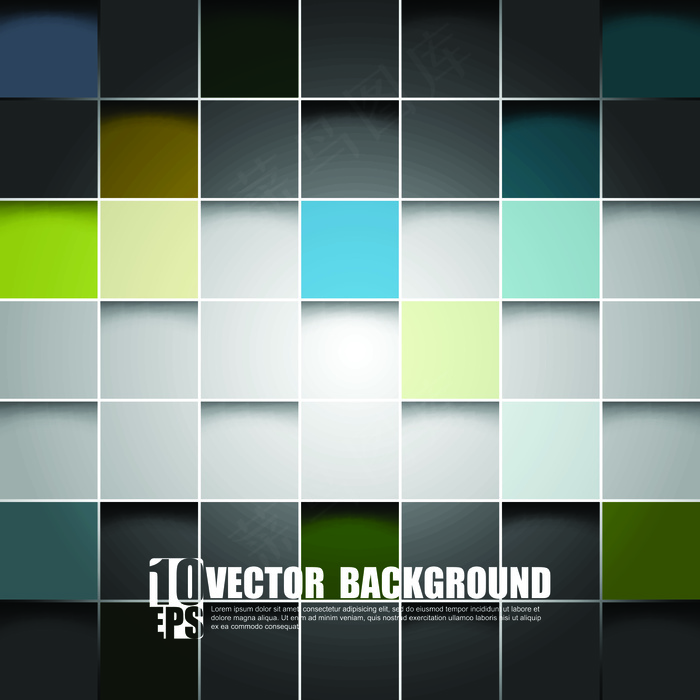 方块背景矢量素材1