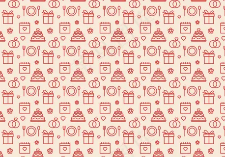 婚礼手绘花纹背景素材