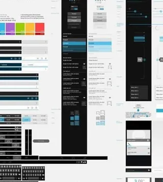 Android应用设计元素PSD素...