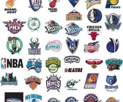 NBA篮球队矢量标志eps,ai矢量模版下载