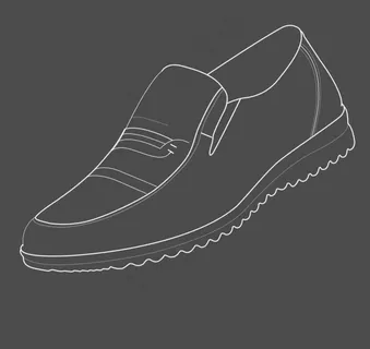 线描鞋子图片 线描鞋子图片
