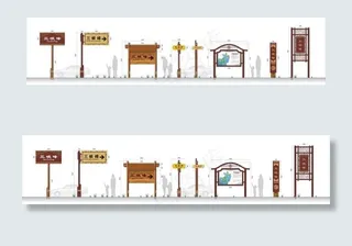 三峡峰风景区指示标识图片