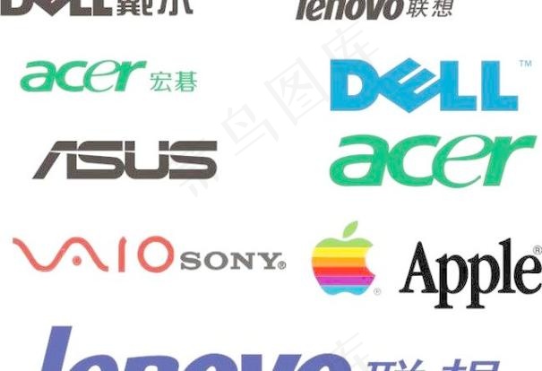 各品版笔记本电脑logocdr矢量模版下载