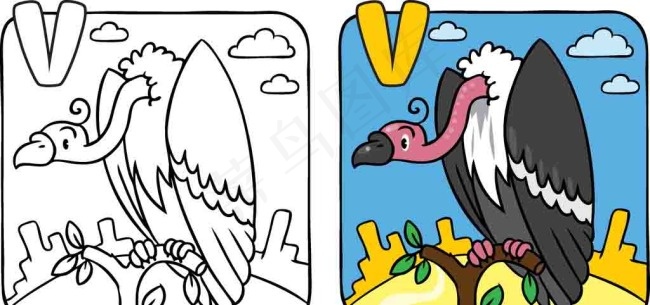 矢量背景手绘插画