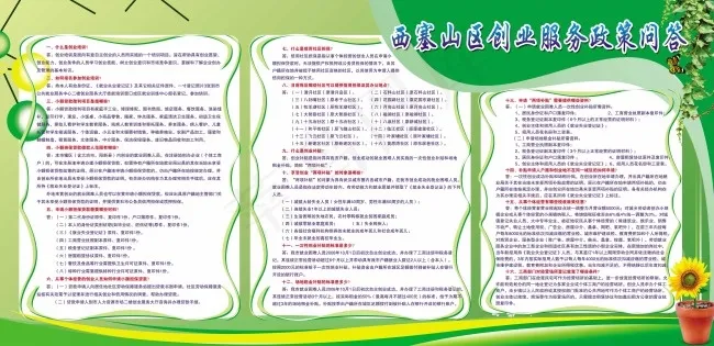 创业政策问答展板(9779X4748(DPI:72))psd模版下载