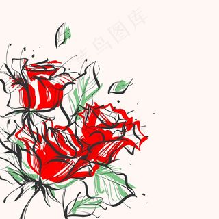 手绘植物花卉背景