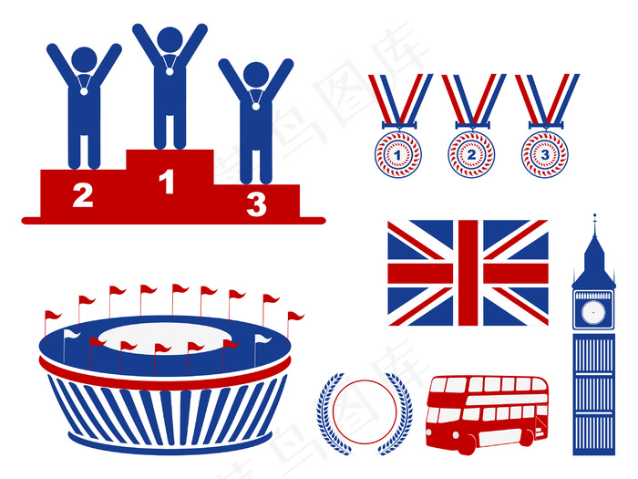 向量的美国符号集