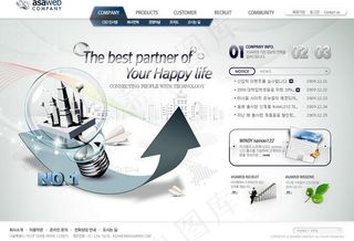 创意房产网页模版图片