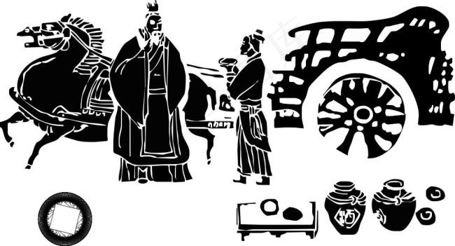 孔子周游列国古代文化CDR素材cdr矢量模版下载