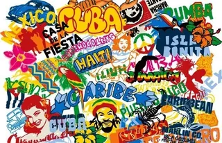 经典街头时尚花纹矢量素材