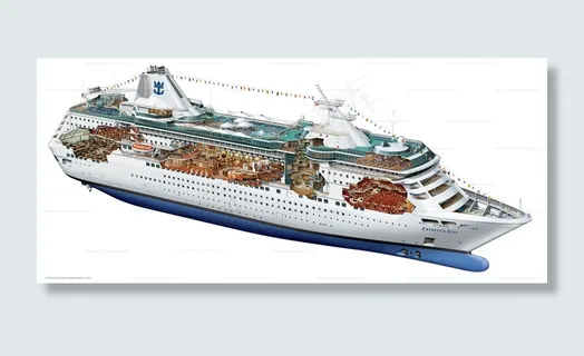 【矢量巨作】皇后号｛游轮｝高清图片