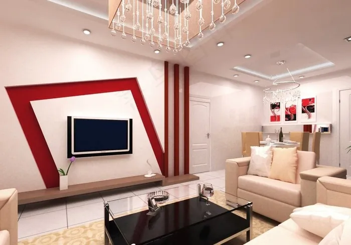 中式客厅装修设计效果图