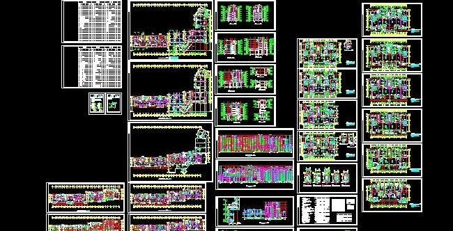 六层花园洋房住宅建筑施工图