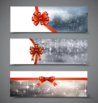 圣诞卡片横幅背景