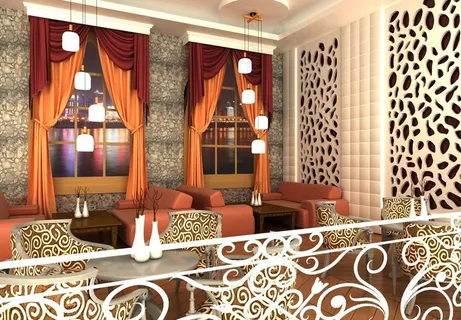 咖啡厅卡座图片