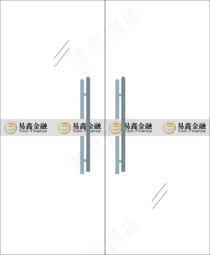 金融公司防撞条cdr矢量模版下载