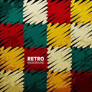 彩铅方形格背景矢量素材图片