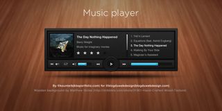 精致音乐播放器PSD素材