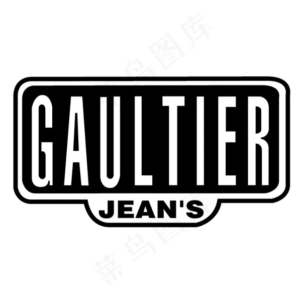 Gaultier牛仔裤eps,ai矢量模版下载