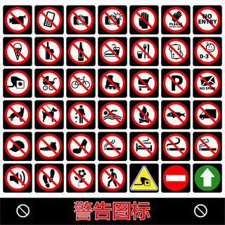 学校幼儿园公共场所安全警示标志含p...