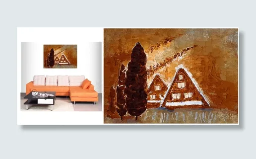 家居装饰无框画素材