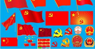 PSD党旗党微图片