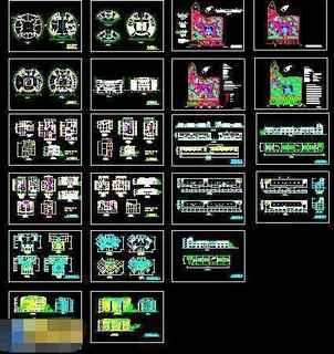全套住宅小区规划建筑cad施工图