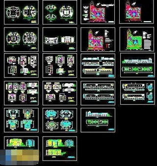 全套住宅小区规划建筑cad施工图