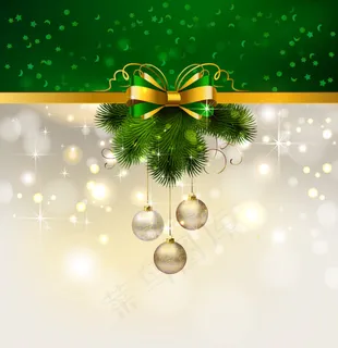 圣诞装饰背景04——矢量素材