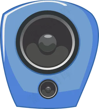 在漫画的风格艺术剪辑扬声器