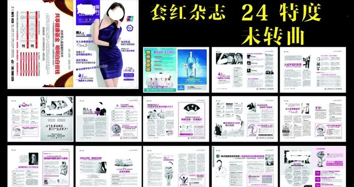 套红杂志(426X291)cdr矢量模版下载