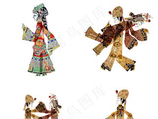 中国传统文化皮影戏png素材