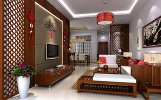 中式风格客厅效果图
