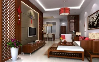 中式风格客厅效果图