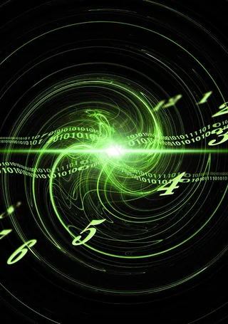 弯曲数字科技背景