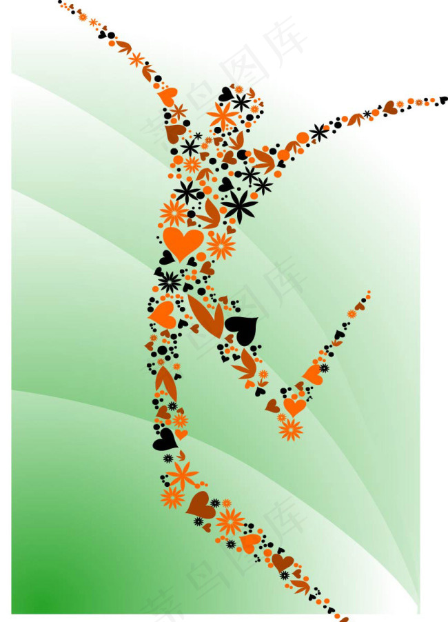 花卉图案矢量图素材