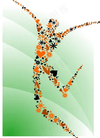 花卉图案矢量图素材