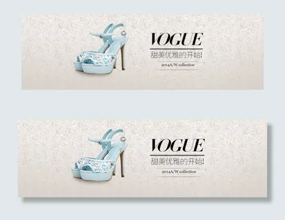 淘宝夏天简约女鞋首页轮播海报