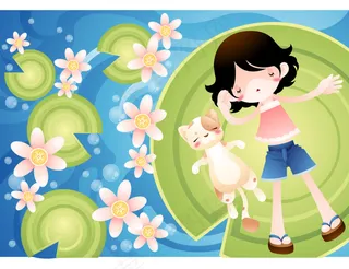 童年的梦 睡莲上面过夏天